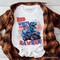 Patriotic Dinosaur Monster Truck T-Shirt, Red White and Rawrr 4th of July Tee